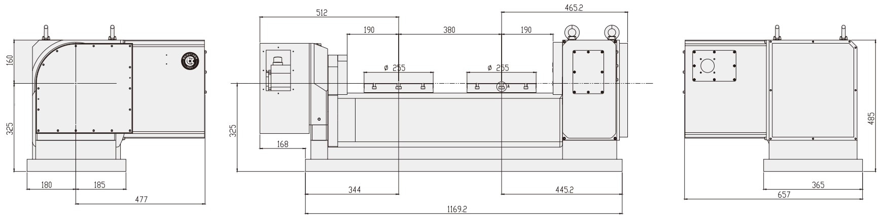 WT-S255-T2 Machine CNC Machining Center Parts CNC Turntable Rotary Table for CNC Machinery