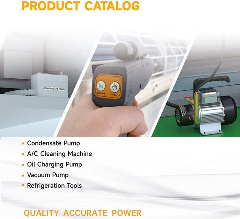 Simple Installation 200ml Wall-Mounted Condensate Pump Built-in Safety Switch PC-50A Electric Power 3 Inlets Option for Home Use