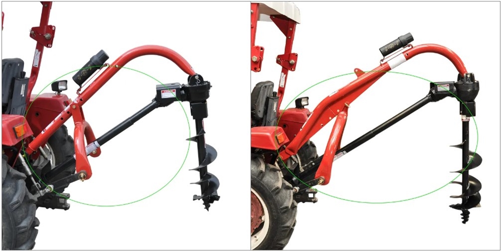 12 Inch Heavy Duty Post Hole Auger for 3 Point Tractor Post Hole Digger