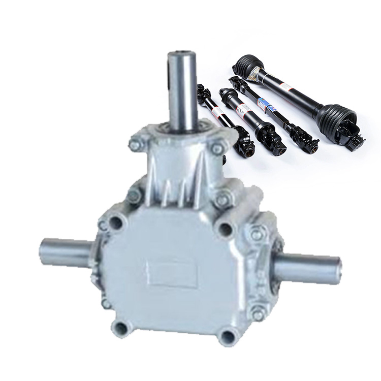 Customized Aluminum Box 540rpm 90 Degree PTO Transmission Miter Bevel Fertilizer Spreader Seeders Agricultural Gearbox for Sale