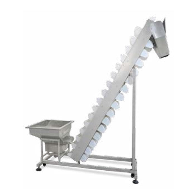 Inclined Bucket Feeder Machine for Lifting for Potato Slice Prawn Cracker Crispy Rice Metals