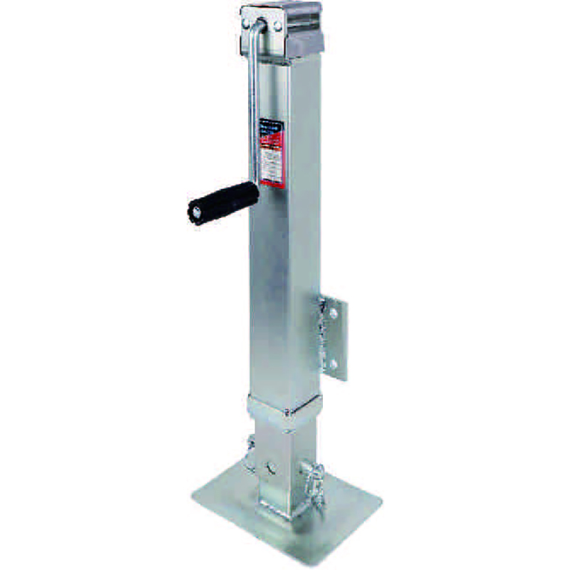 1BJY-TJ-66 Capacity 7000LBS Side-wind Trailer Parts and Accessories Trailer Direct-Weld Square Jack With Footplate