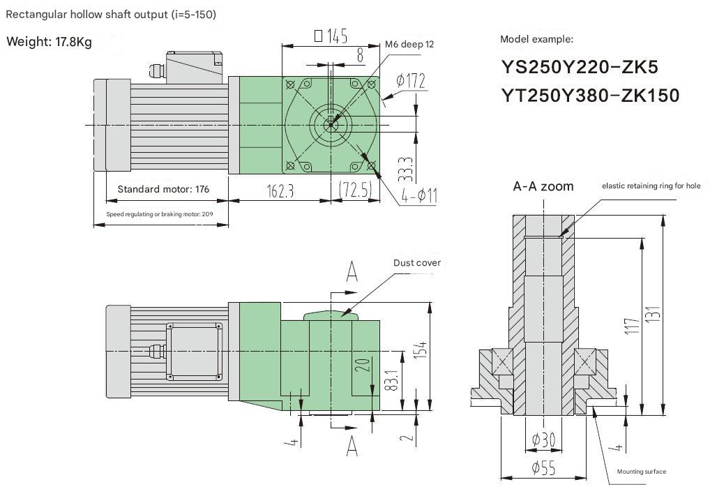 High Torque Industrial Right-Angle Bevel Gear Reducer 90 Degree Solid Shaft Gear Drive for Automation Custom ODM Support