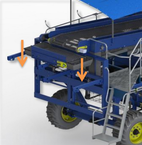 CWB-2L New Potato Harvester with 2-5 Km/h Working Speed for Carrots and Onions Core Components Include Bearings