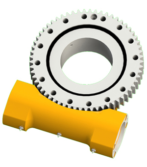 Construction Excavator Crane Roller Swing Gear Slew Drive Slewing Ring Bearing for Solar Tracker Mining Metalworking Industry