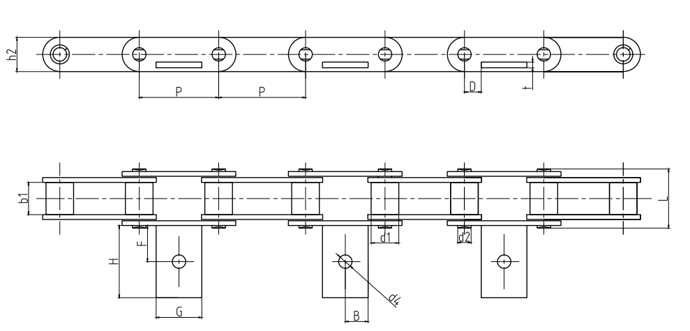Agricultural Spare Parts Chains for Wood Conveyor