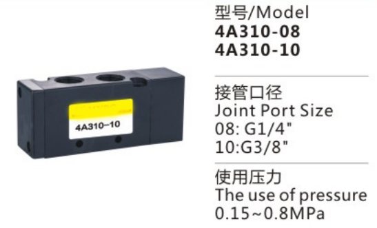 Durable Using 4A300 Series 4A310-10 Pneumatic Control Solenoid Valve for sale