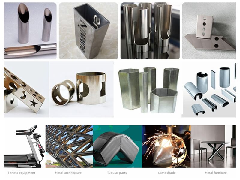 TC-TS Customized 1-3kw Tube & Pipe Fiber Laser Pipe Cutting Machine for Metal Tube