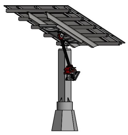 PG20-P3-F3-T-C-X-1500 Flange End Worm Gear Screw Jack with High Ratio for Platform Solar Energy Panels Lifting ODM Customizable