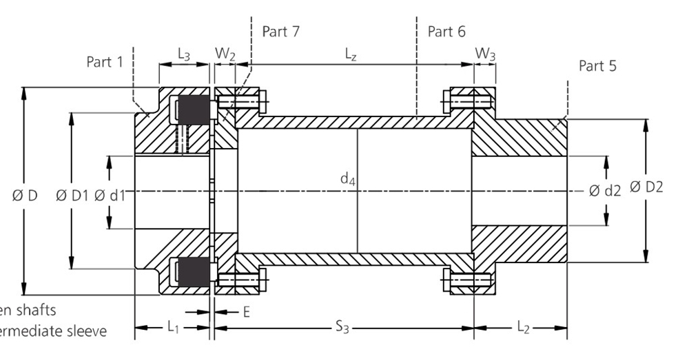 Aluminium Rubber Cushion Type H Flexible Coupling Customizable OEM Support