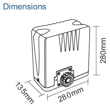 Durable Digital Menu Setting Control Automatic Sliding Gate Motor Heavy Duty 1000kg Sliding Gate Opener with Modern Design Style
