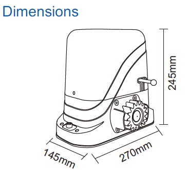 Automatic Electric Gate Control Reliable Magnetic Self-closing Setting Sliding Gate Motor Sliding Gate Opener